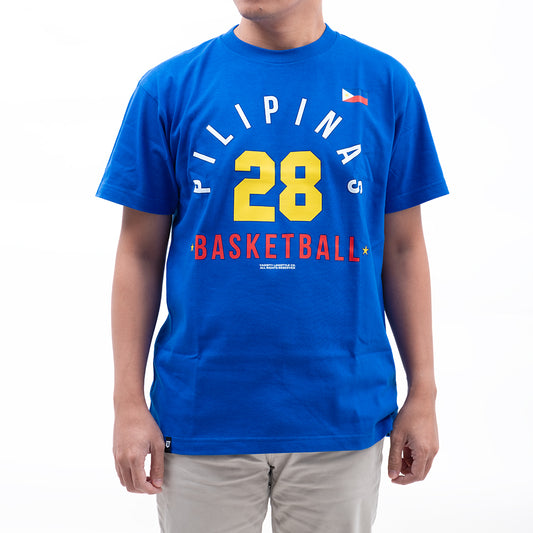 VLC | Quiambao #28 Pilipinas Basketball Royal Blue T-Shirt