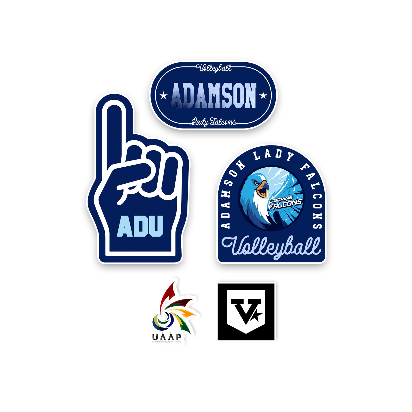 ADAMSON Volleyball Sticker Collection Varsity Lifestyle Co adamson-volleyball-sticker-collection-varsity-lifestyle-co
