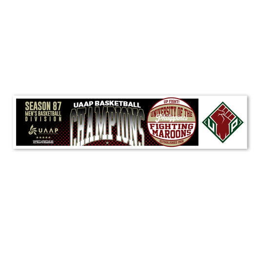 UP Basketball Champions Season 87 Long Sticker