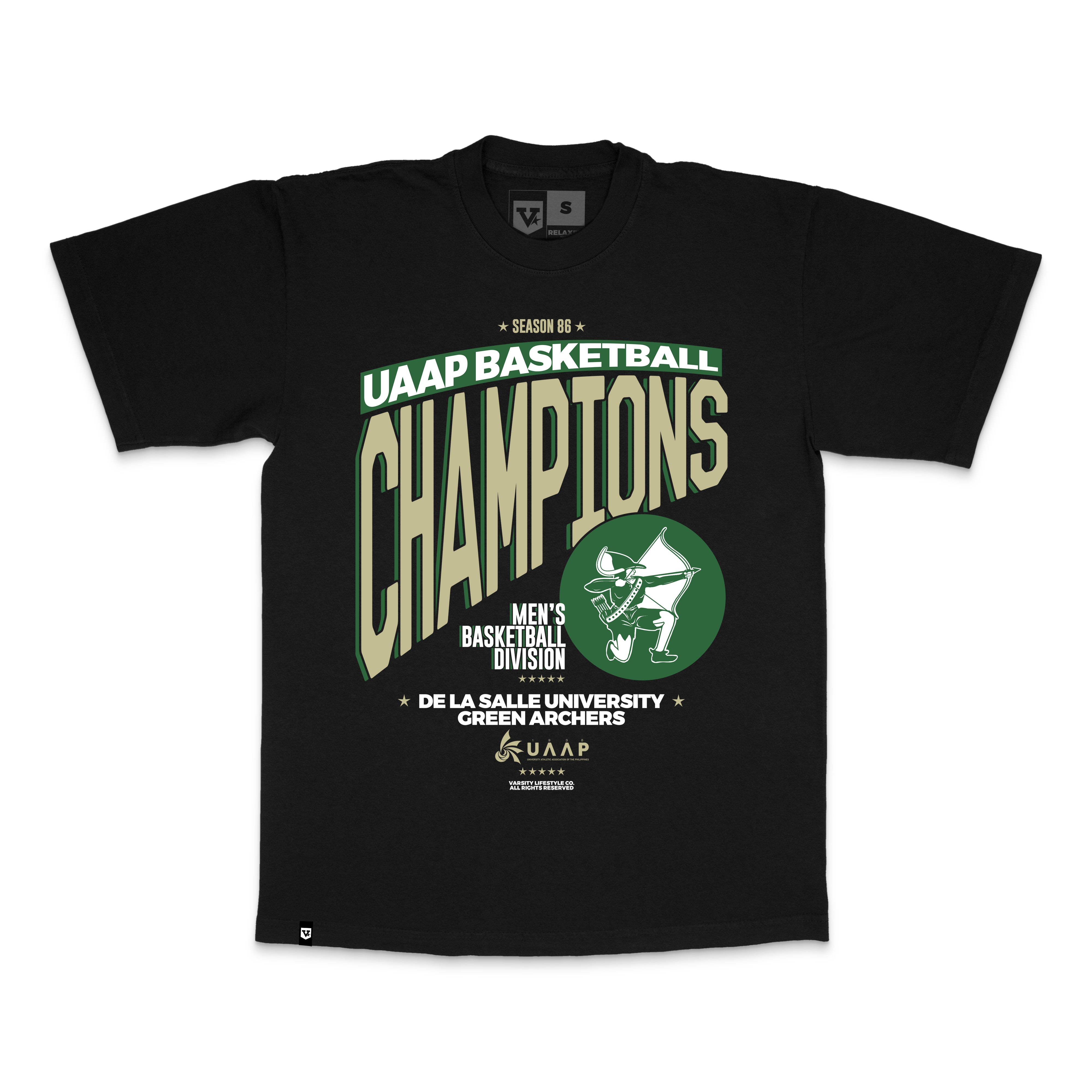 DLSU UAAP Basketball Champions Black Shirt