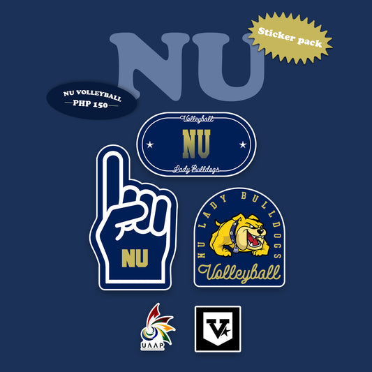 NU Volleyball Sticker Collection