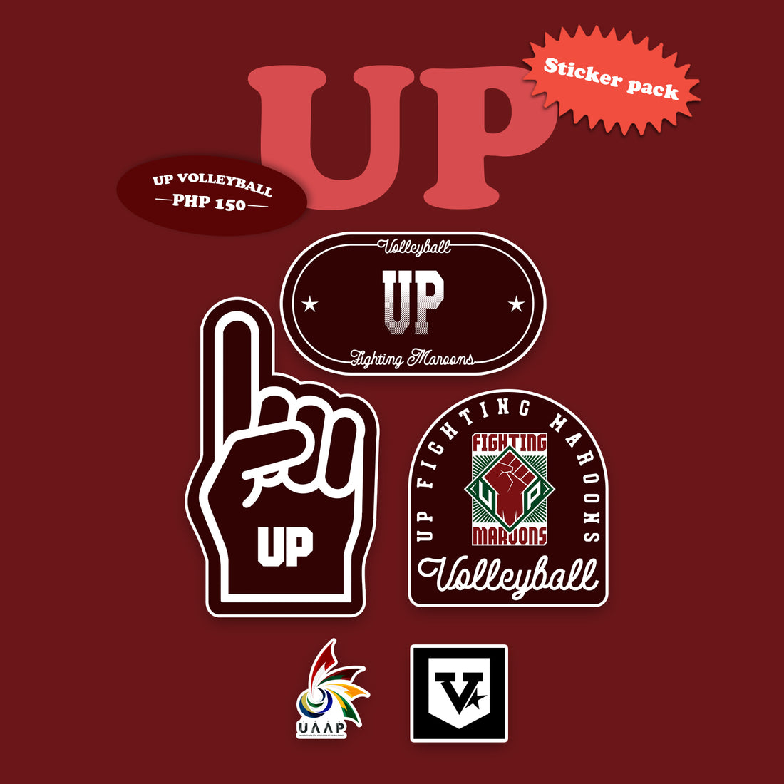 UP Volleyball Sticker Collection – Varsity Lifestyle Co.